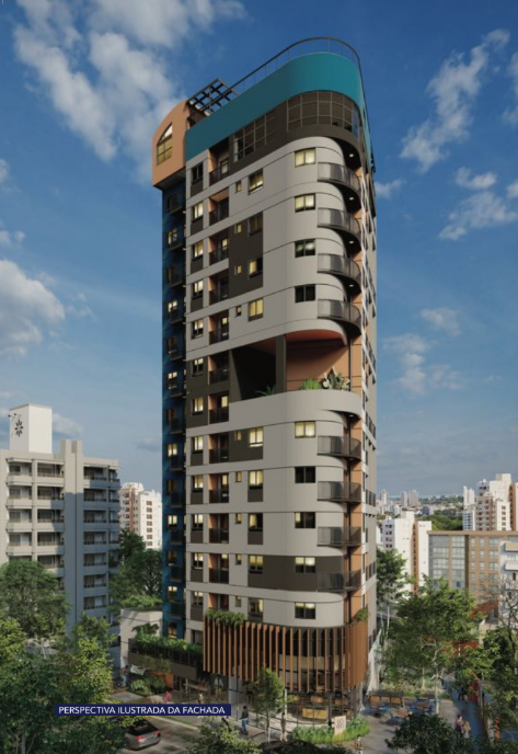 Fachada do empreendimento Nurban Vila Madalena, em Vila Madalena, São Paulo